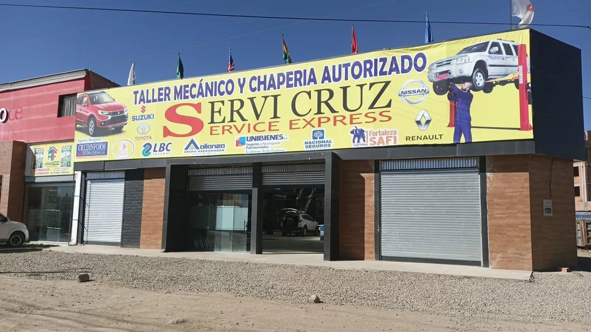 Taller Servicruz en Viacha, zona Romero Pampa